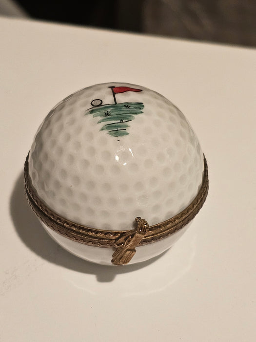 Golf Ball w Hole Flag Painting Inside