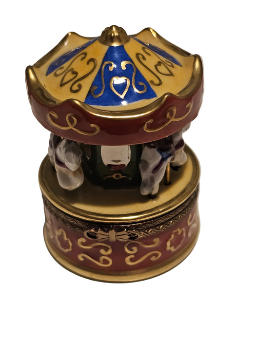 Red Carousel Limoges Box