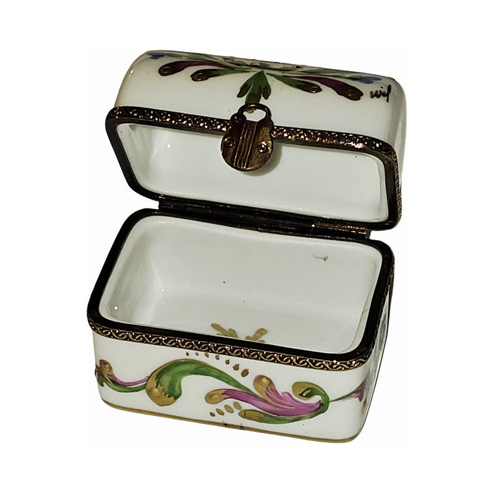 Hand-painted Colorful Chest Limoges box, French artistry for lovers of fine art