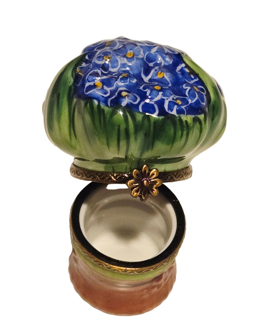 Blue Bouquet of Flowers - PV Limoges Box Authentic Limoges Box