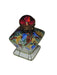 Colorful Flowers on Tent Bottle | Authentic Limoges Box