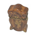 Fine French craftsmanship on the China Cabinet Brown Limoges box, painted by hand