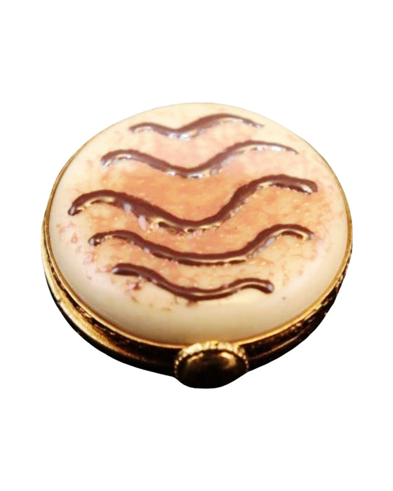 Round Chocolate Limoges Box for Elegant Gifting