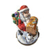 Collectible Santa with at Mailbox Limoges box with artisan brushwork