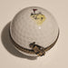 Golf Ball w Flag Painting Inside Authentic Limoges Box