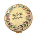 Every brushstroke by hand on the With Love Round Limoges box from France