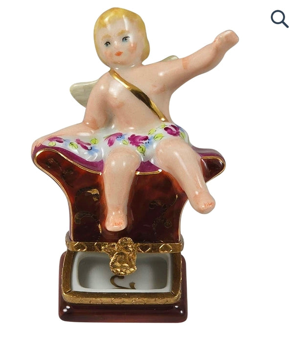 SITTING ANGEL Authentic Limoges Box