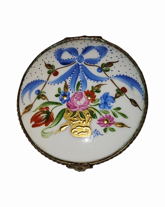 Marie Antoinette Blue Ribbon Round