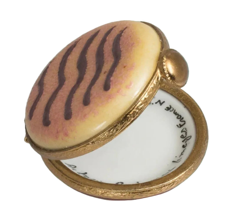 Round Chocolate Limoges Box for Elegant Gifting