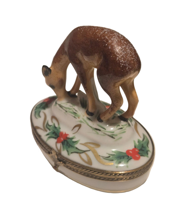 Christmas Deer in Snow