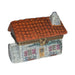 Every brushstroke by hand on the White House with Red Roof Cottage Limoges box from France