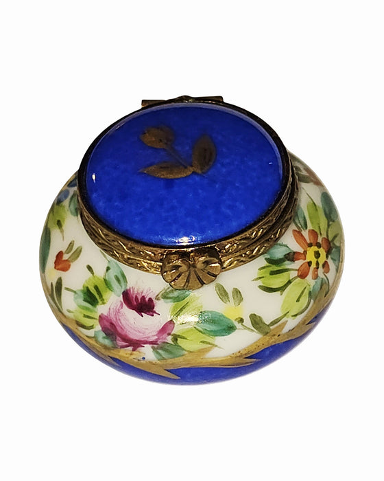 Blue Floral Belly Round