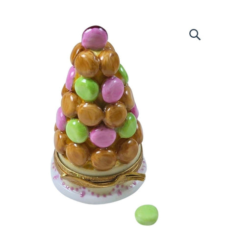 Authentic Rochard Macaron Tree with Macaron Limoges box, hand-painted in France, from Limoges Boutique