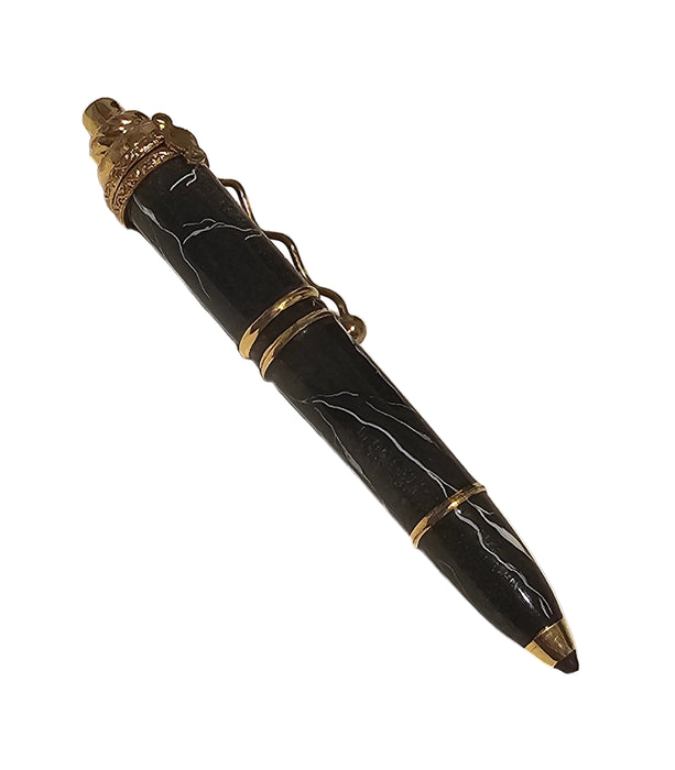 Black Marble Ball Point Pen with Elegant Marble Finish