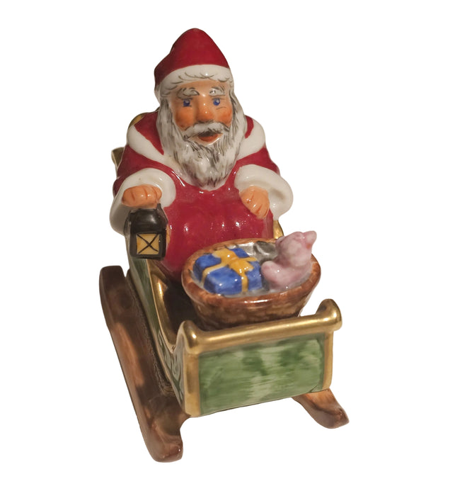 Santa in Sleigh Rochard Rare