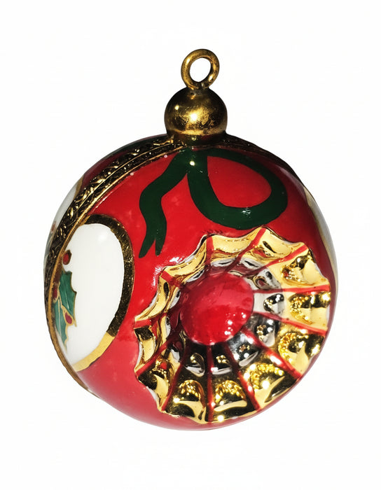 Elegant Red Christmas Ornament for Holiday Cheer
