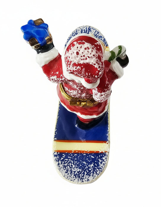 Santa on Snowboard