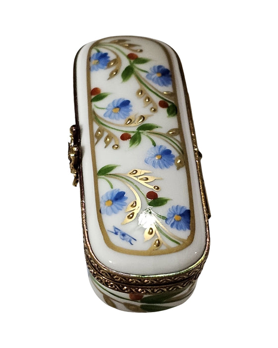 Blue Floral Needle Elegance Keepsake