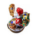 Fine art lovers will admire this Santa with at Mailbox Limoges box