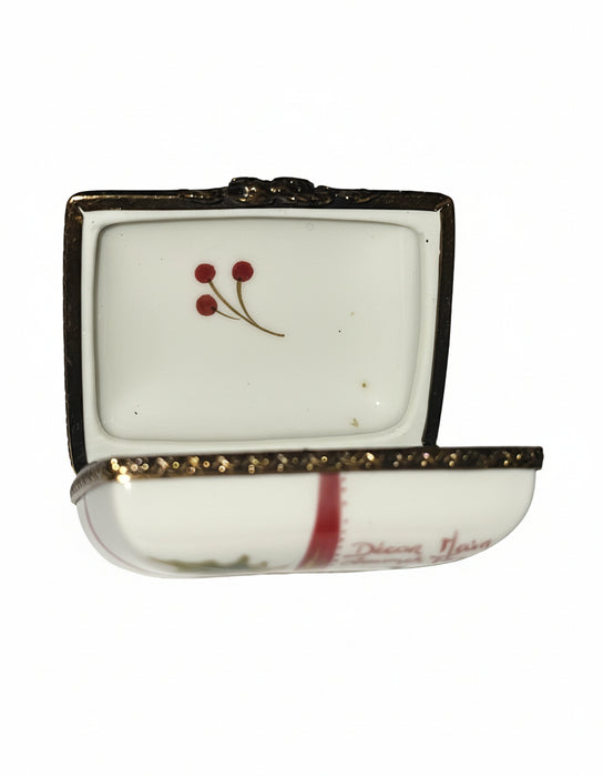 Joyeux Noel Red Bow Christmas Rectangle