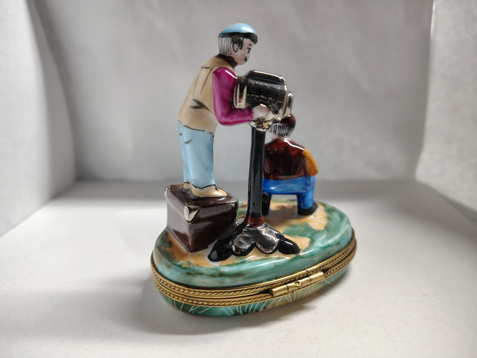 Director of Movie Film Camera Limoges Box Figurine Authentic Limoges Box
