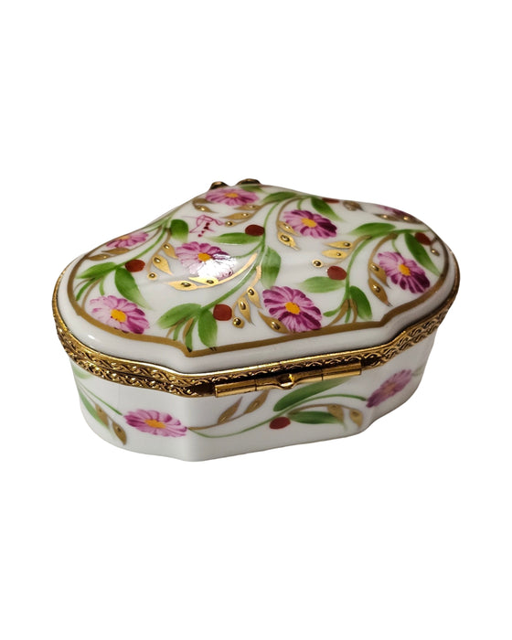 Pink Floral Scalloped Elegance Box for Home Décor