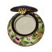 Hand-painted Blue Floral Belly Round Limoges box, French artistry for lovers of fine art