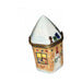 Every brushstroke by hand on the Santa Claus on Christmas House Limoges box from France