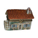 Collectible Beige House with Red Roof Cottage Limoges box with artisan brushwork