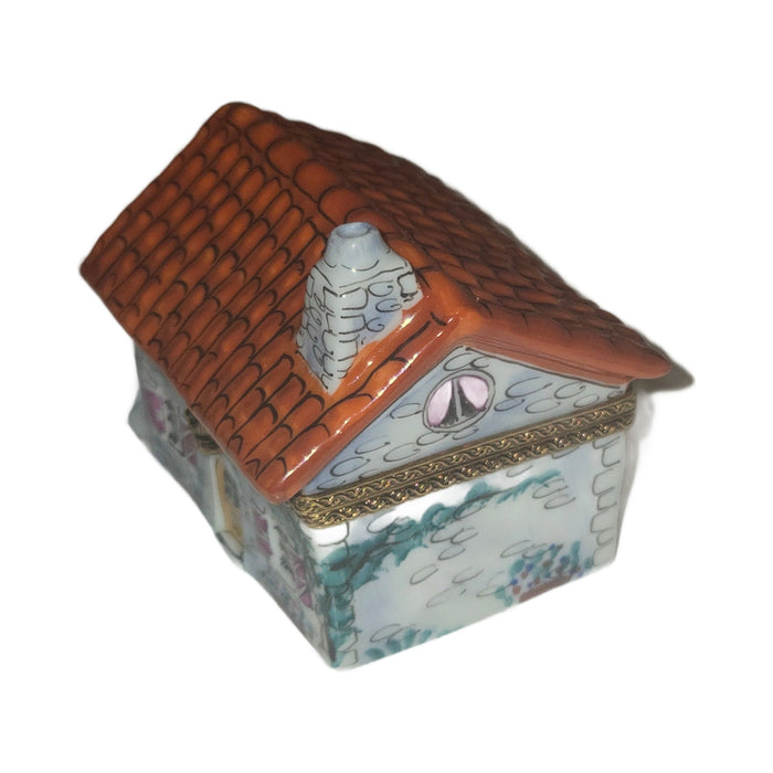 Gift idea for someone who loves France: White House with Red Roof Cottage Limoges box