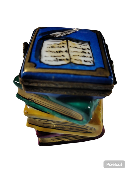 Stack of Books Limoges Box for Book Lovers Authentic Limoges Box
