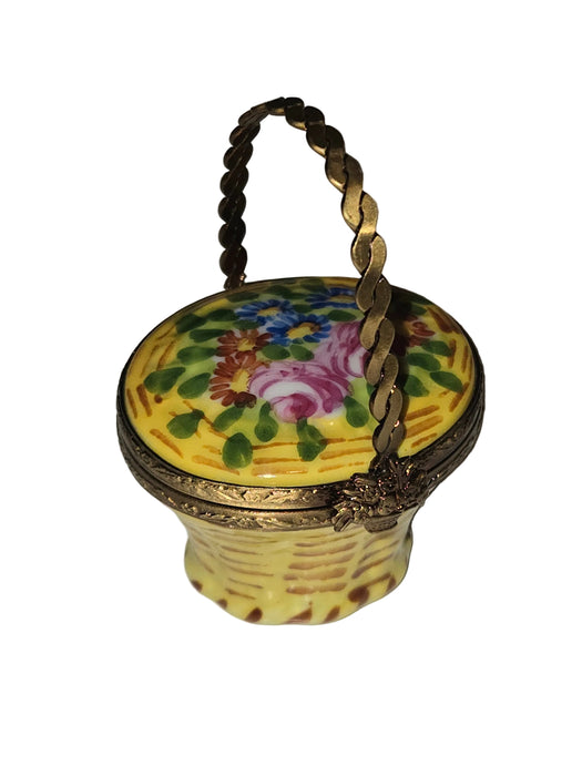 Yellow Basket w Flowers