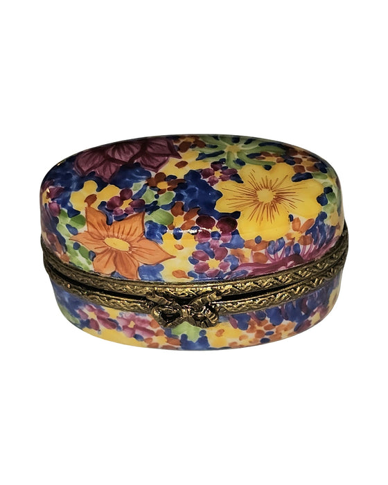 Colorful Floral on Oval