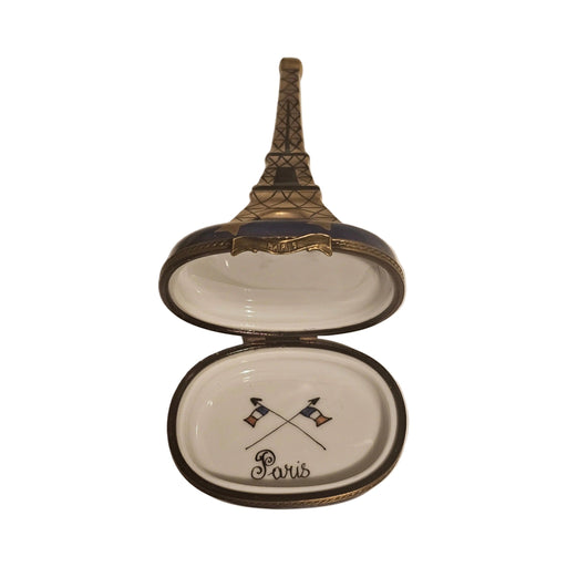 Eiffel Tower Sun Moon Limoges box painted by hand in Limoges, France, a gift to treasure