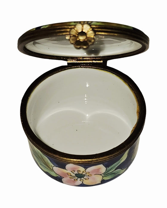 Cobalt Blue w Helleborn Flowers