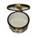 Gift idea for someone who loves France: Cobalt Blue with Helleborn Flowers Limoges box