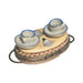 Painted details on the Tea Time for Two with Teacups Limoges box, French art in miniature
