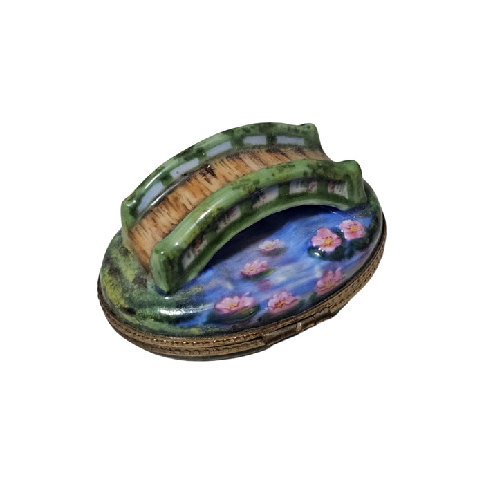 Monet Bridge Limoges Box for Art Lovers Porcelain Limoges art travel monuments French Trinket Box