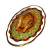 Treasured French collectible: Turkey on Platter Thanksgiving Limoges box, painted by hand