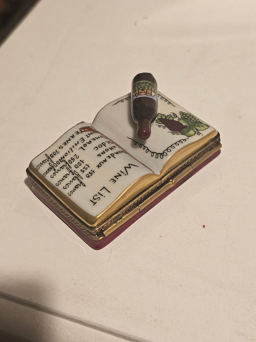 Wine List Book Limoges Box