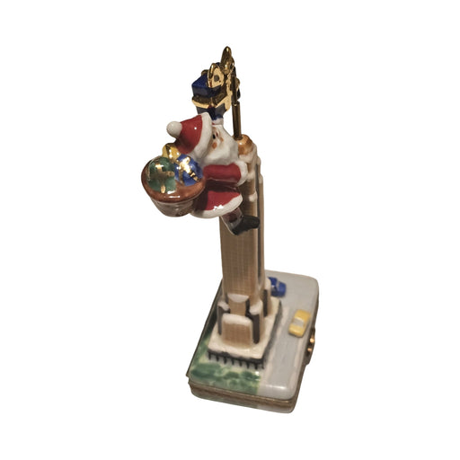 Santa on Empire States Bulding Rochard Authentic Limoges Box