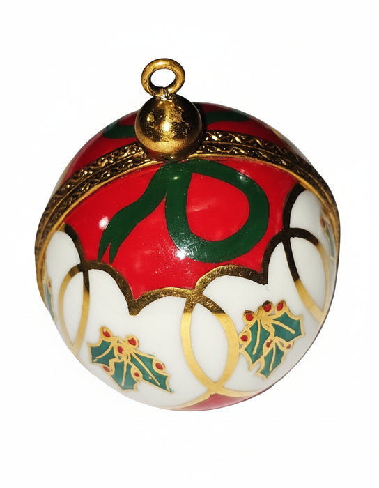 Elegant Red Christmas Ornament for Holiday Cheer