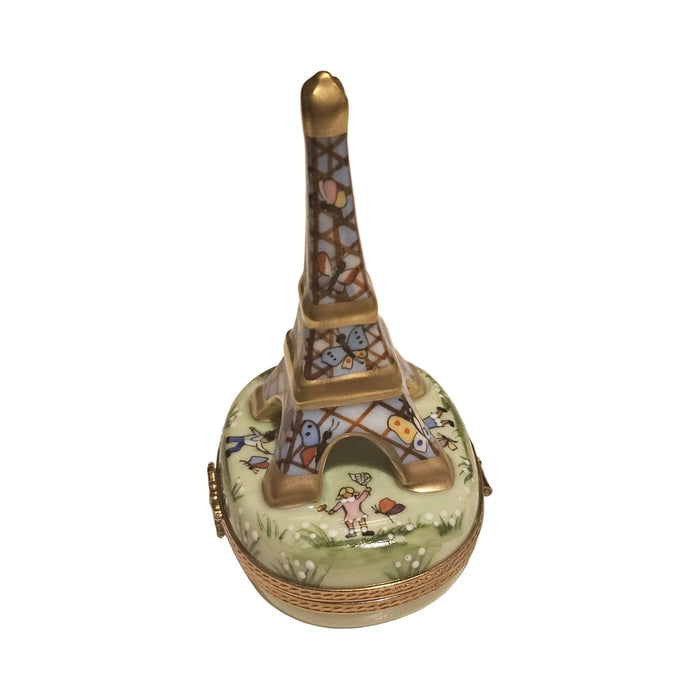 A thoughtful gift for Francophiles: the White Eiffel Tower with Balloons Limoges box