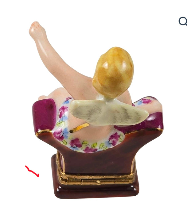 SITTING ANGEL Authentic Limoges Box