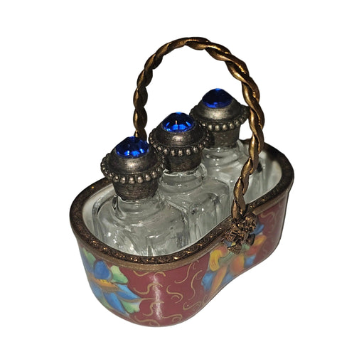 Gift idea for someone who loves France: 3 Perfumes in Basket Limoges box