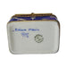 Fine art lovers will admire this Dark Blue Chest with Flowers Gold Limoges box