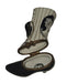 White Black Striped Victorian Boot Authentic Limoges Box