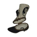 A thoughtful gift for Francophiles: the White Black Striped Victorian Boot Limoges box
