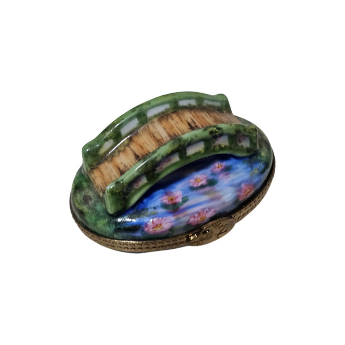 Monet Bridge Limoges Box for Art Lovers Porcelain Limoges art travel monuments French Trinket Box