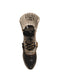 White Black Striped Victorian Boot Authentic Limoges Box
